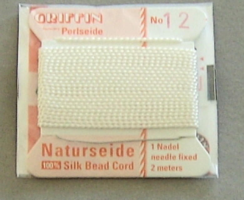 Perlseide Griffin 2 Meter Stärke 12 = 0,98 mm weiss
