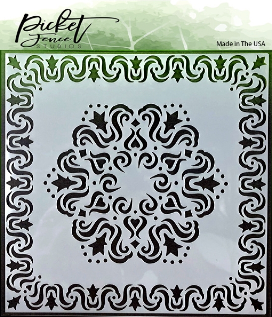 Picket Fence Studios Schablone Fleur Di Lis Stencil