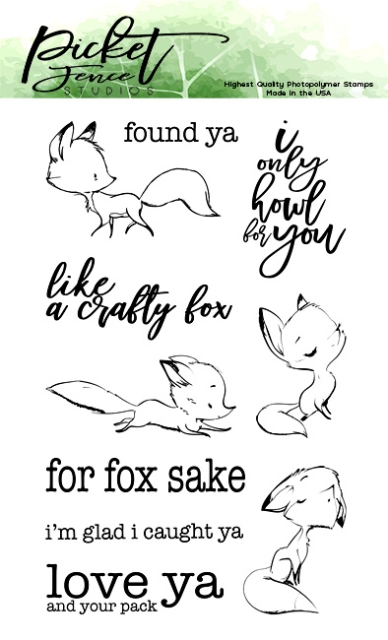 Picket Fence Studios Clear Stamps Like a Crafty Fox