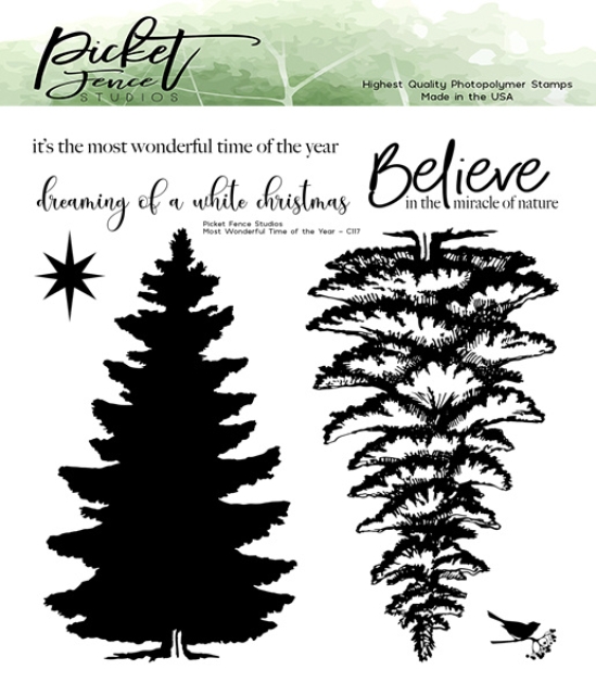 Picket Fence Studios Clear Stamp Most Wonderful Time of the Year