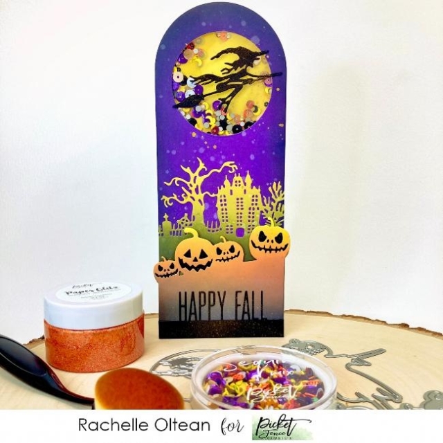 Picket Fence Studios Die / Schneideschablone Witch Slim Line 4 x 4 Die Cutting System Insert