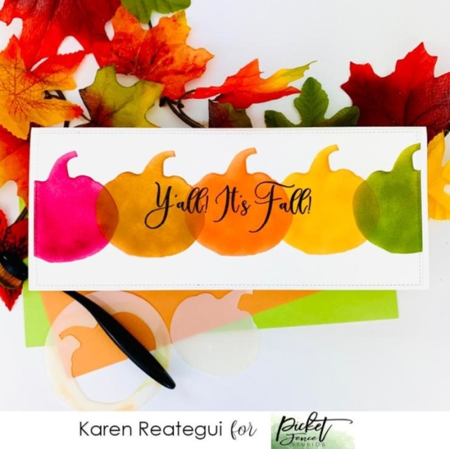 Picket Fence Studios Schablone Stencil 6 x 6 inch Jack-o-Lantern