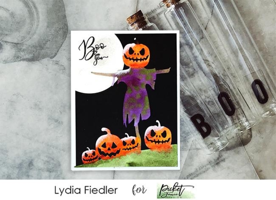 Picket Fence Studios Die / Stanzschablone Scarecrow 4 x 6 inch Cover Plate Dies