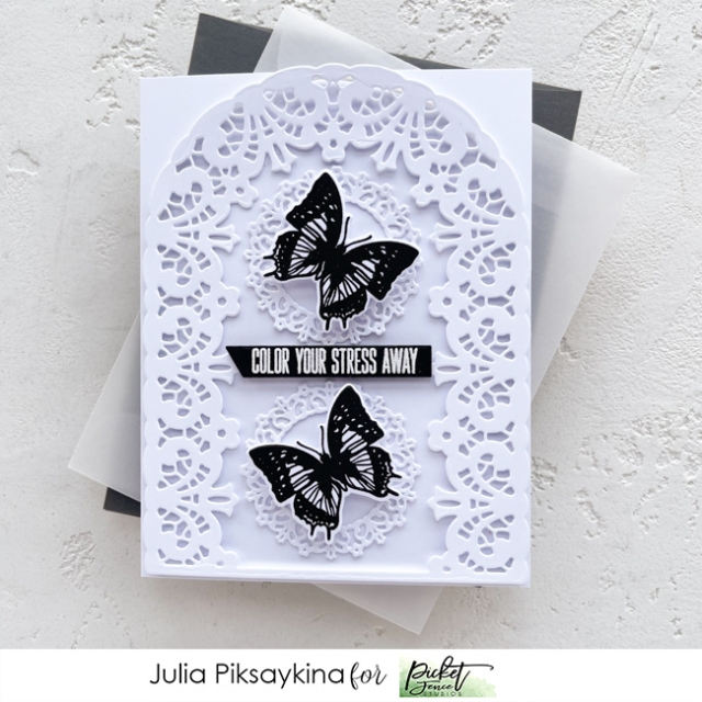 Picket Fence Studios Die / Schneideschablone Lattice Arch 4 x 6 Inch Cover Plate