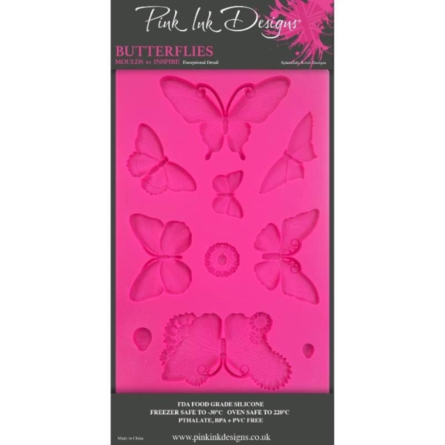 Pink Ink Designs Silicone Mould Butterflies