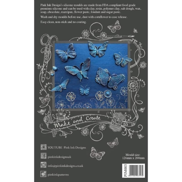 Pink Ink Designs Silicone Mould Butterflies