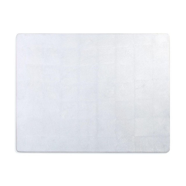 Caspari Silver Rectangular Lacquer placemat