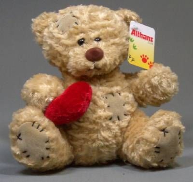 Althans Plüschtier Teddy sitzend beige