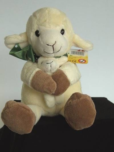 Althans Plüschtier Lamm mit Baby 22 cm