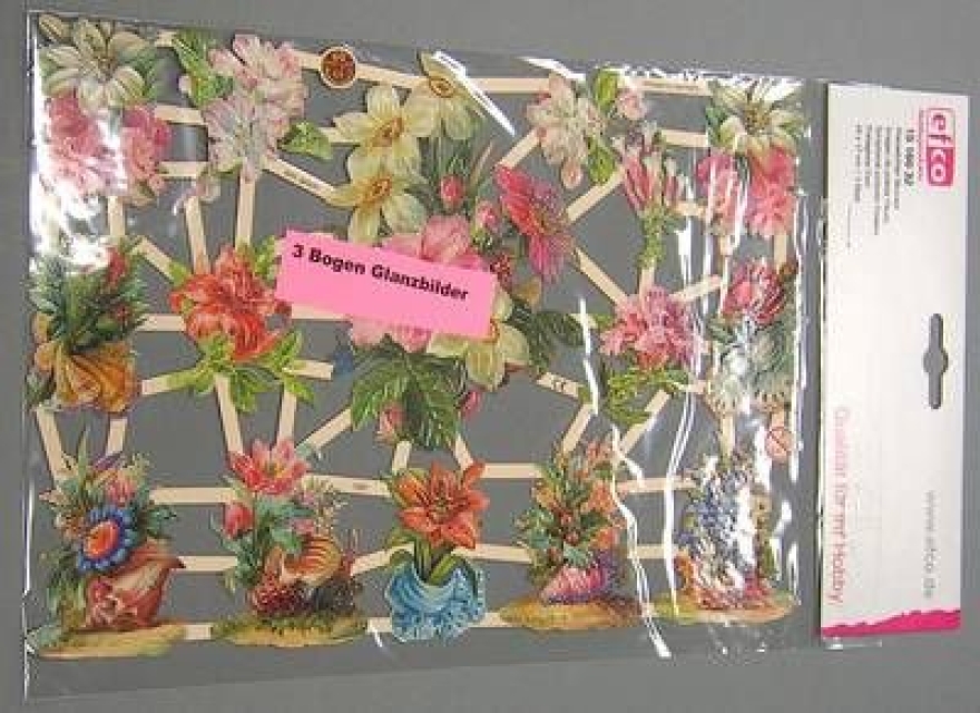 Poesiebild 24 x 17 cm Blumen
