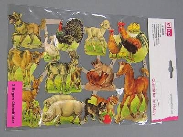 Poesiebild 24 x 17 cm Tiere