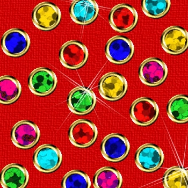 Stickerbogen Polka Dots / Polka Stippen rot