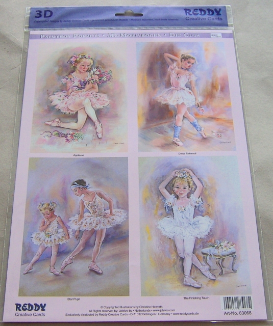 Reddy 3D Stanzbogen Set Paintbox Poppets Ballet