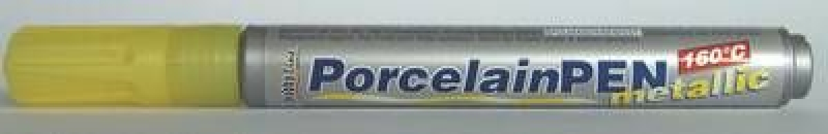 C. Kreul Porcelain Pen Metallic Yellow Metallic