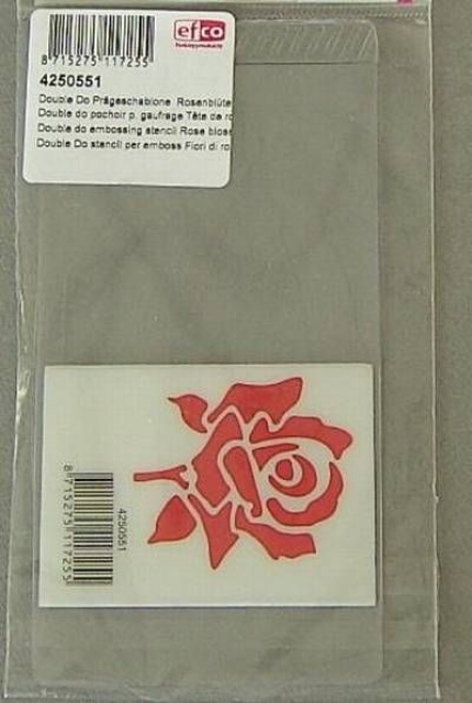Prägeschablone Rosenblüte