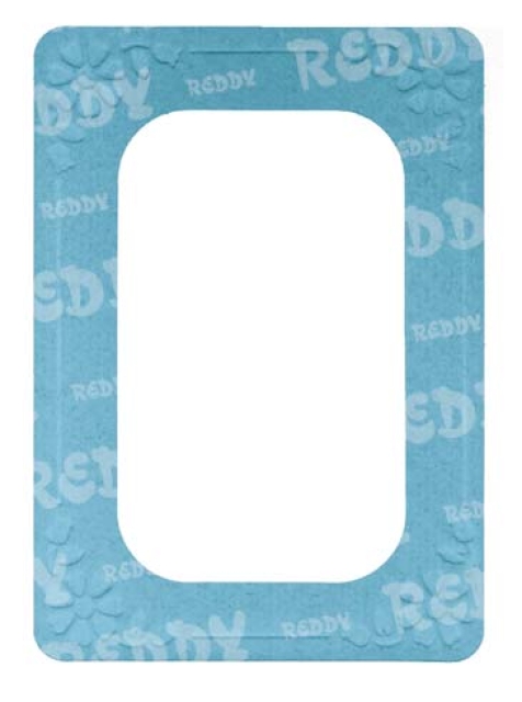 Reddy Cards Satin Prägerähmchen rechteckig aquamarin