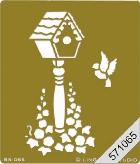 Le Suh Prägeschablone Vogelhaus 7 x 8 cm
