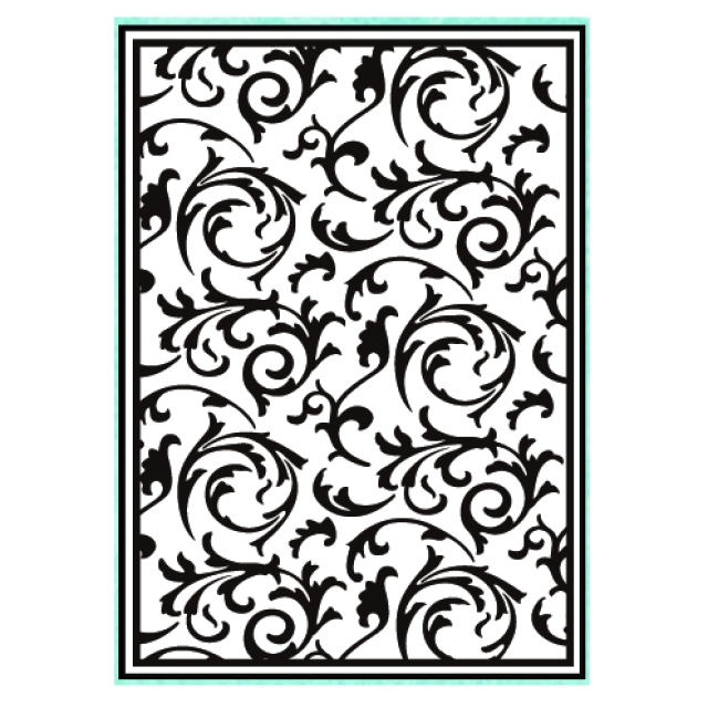 Prägeschablone Florale Muster 106 x 150 mm