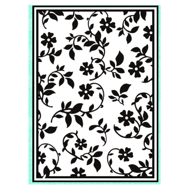 Prägeschablone Gartenblumen 106 x 150 mm