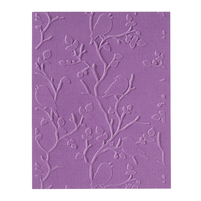Prägeschablone Vögel 106 x 150 mm