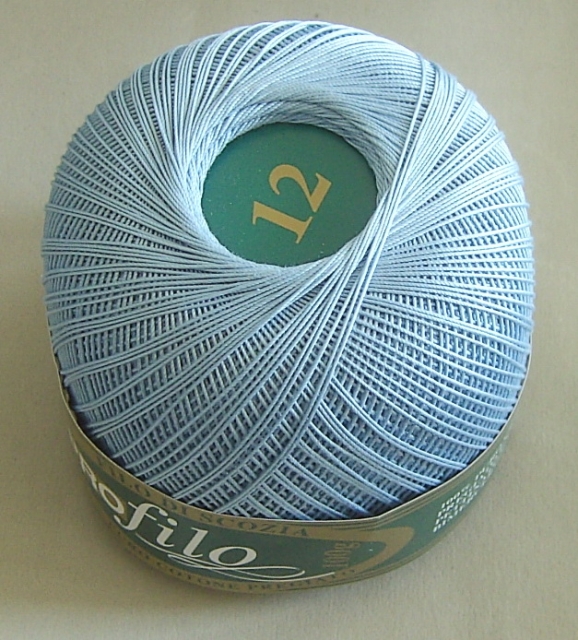 Häkelgarn Filo di Scozia Profilo 100 Gramm Stärke 12 blau