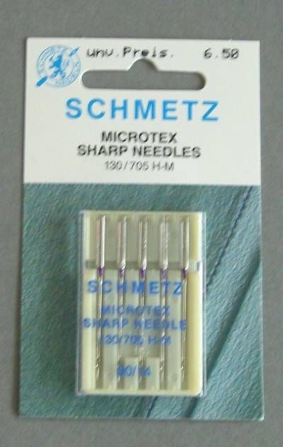 Prym Schmetz Microtex Nadeln Nr. 90, 5 Stück