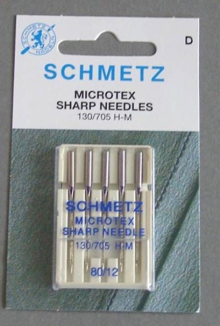 Prym Schmetz Microtex Nadeln Nr. 80, 5 Stück