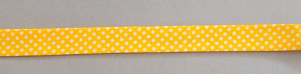 Baumwoll Schrägband pro Meter gelb 1,5 cm