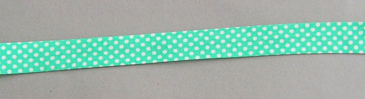 Baumwoll Schrägband pro Meter grün 1,5 cm