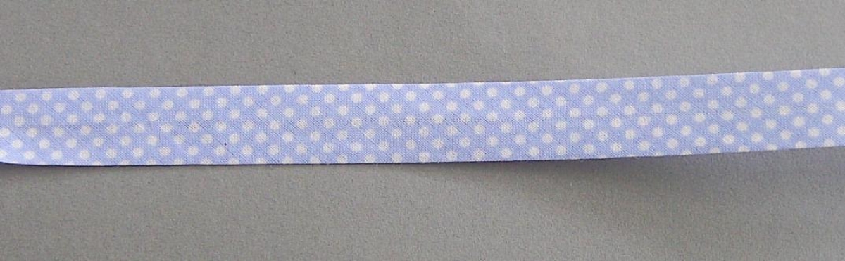 Baumwoll Schrägband pro Meter hellblau 1,5 cm