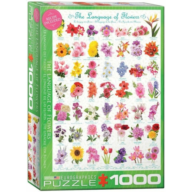 Eurographics Puzzle mit 1000 Teilen Language of Flowers Sprache der Blumen