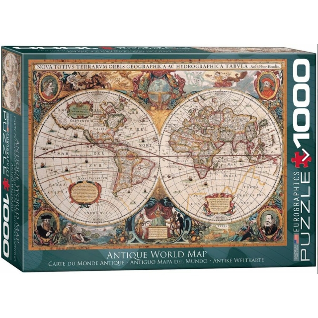 Eurographics Puzzle mit 1000 Teilen Orbis Geographica World Map Antike Weltkarte