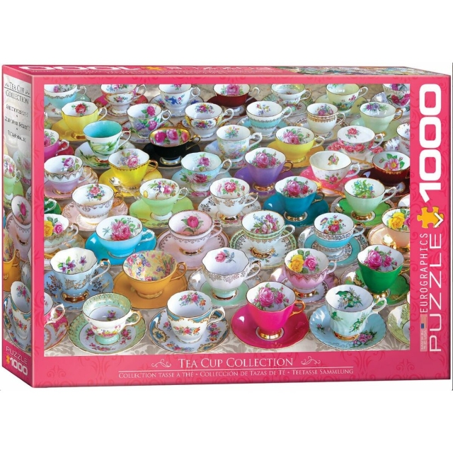 Eurographics Puzzle mit 1000 Teilen Tea Cup Collection Teetassensammlung
