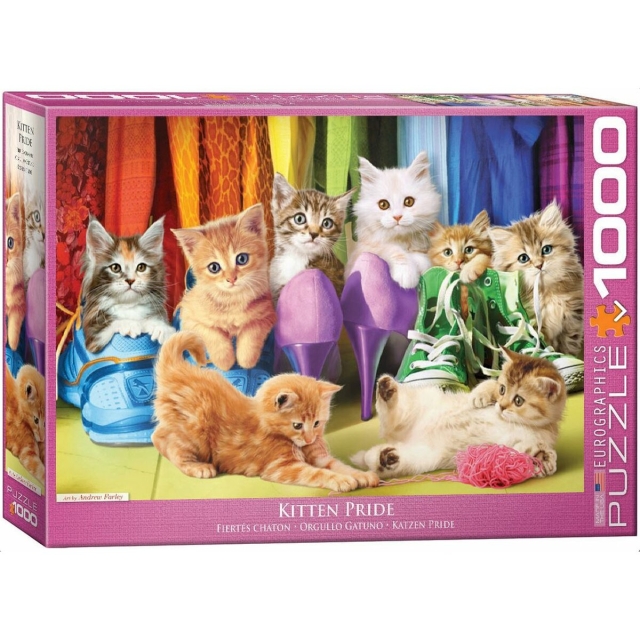 Eurographics Puzzle mit 1000 Teilen Kitten Pride Katzenkinder
