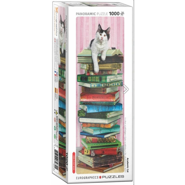 Puzzle mit 1000 Teilen Panorama Academic Cat