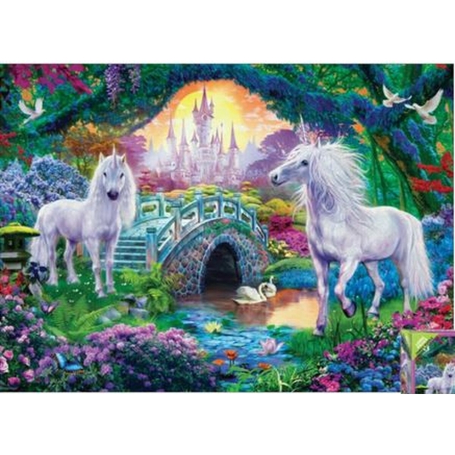 Eurographics Puzzle mit 500 Teilen Unicorn Fairy Land Zauberland der Elfen