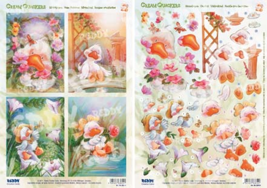 Reddy Cards Cream Quarkers 8 Stanzbogenset