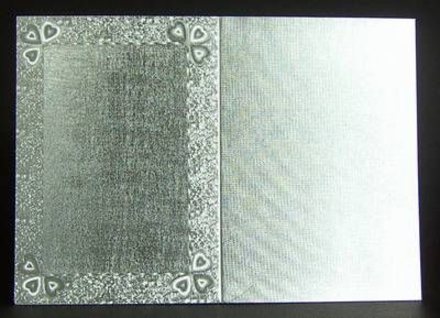 Reddy Cards Doppelkarten A6, Rechteck mit Herzchen, silber