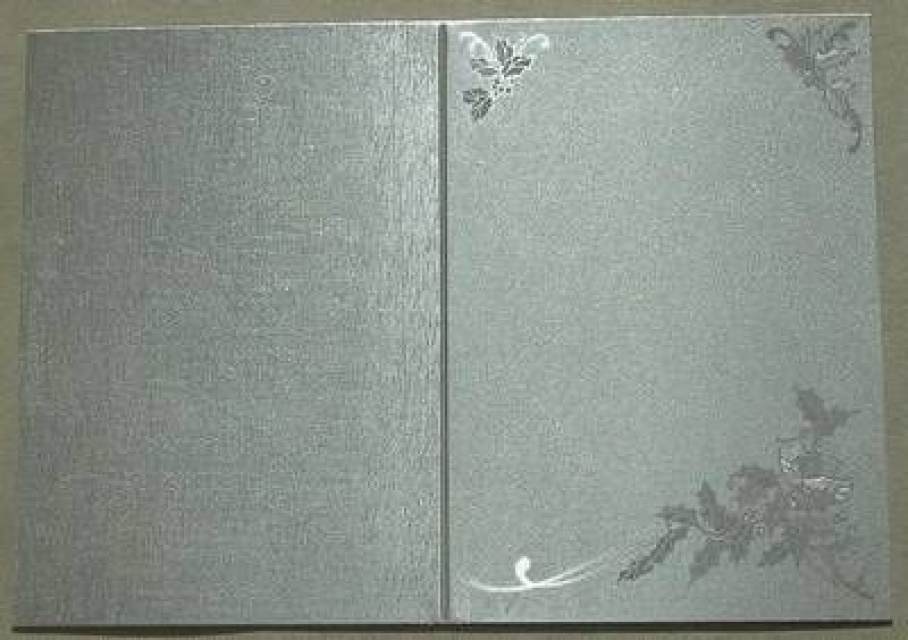 Reddy Cards Doppelkarten A6, Weihnachtsbouquets, silber