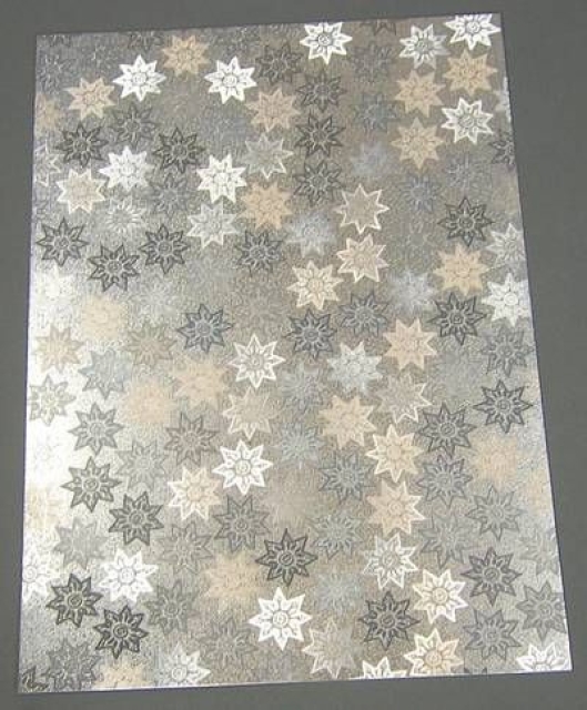 Dufex Textur Sterne 2 silber