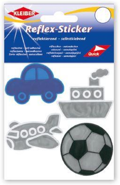 Reflex-Sticker Auto - Schiff - Flugzeug - Fußball