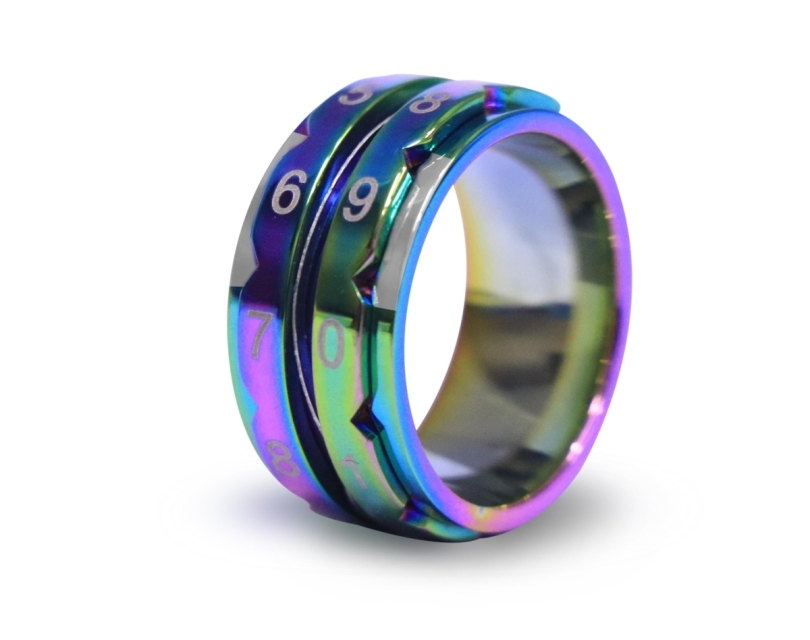 Reihenzähler Ring Regenbogen Stärke 18,2
