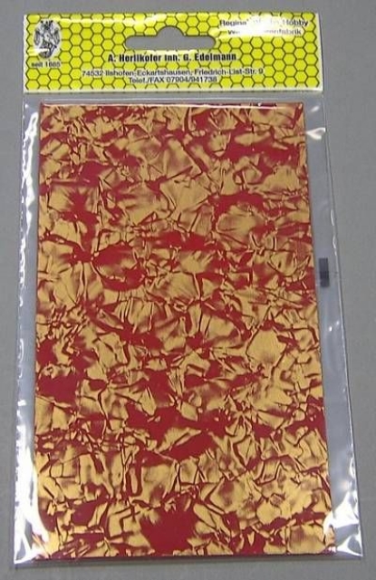 Wachs Kerzenverzierwachs rot gold marmoriert