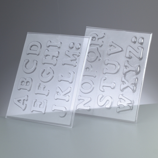 Reliefform Buchstaben 26-teilig 4 cm