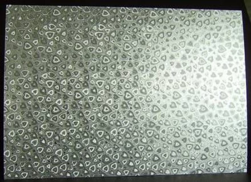 Dufex Texturen, Herzen, silber