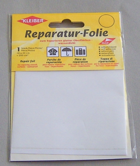 Kleiber Reparaturfolie 10 x 20 cm transparent