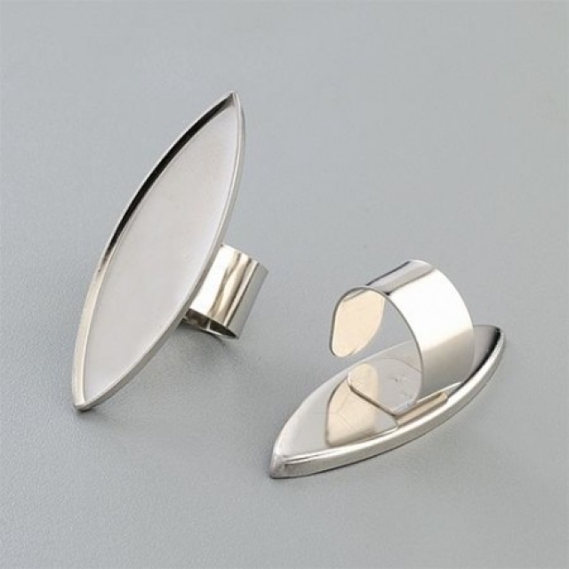 Ring für Modelliermasse spitz oval 17 x 52 mm