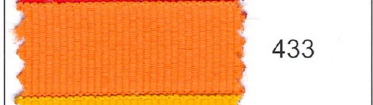 Ripsband 3 mm breit pro Meter helles orange