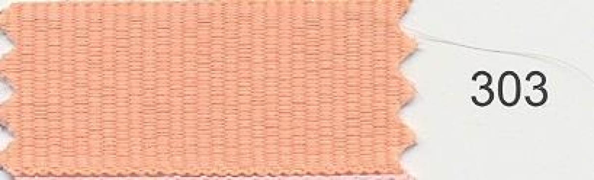 Ripsband 3 mm breit pro Meter apricot