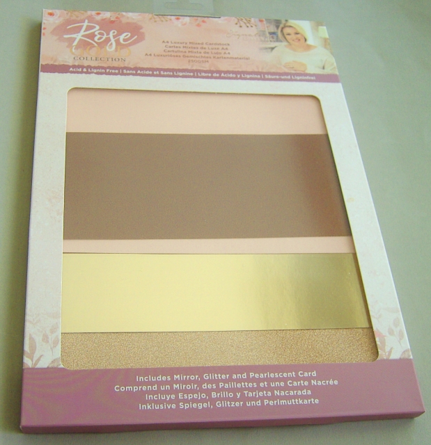 Crafter's Companion Rose Gold A4 Luxus Spiegelkarton